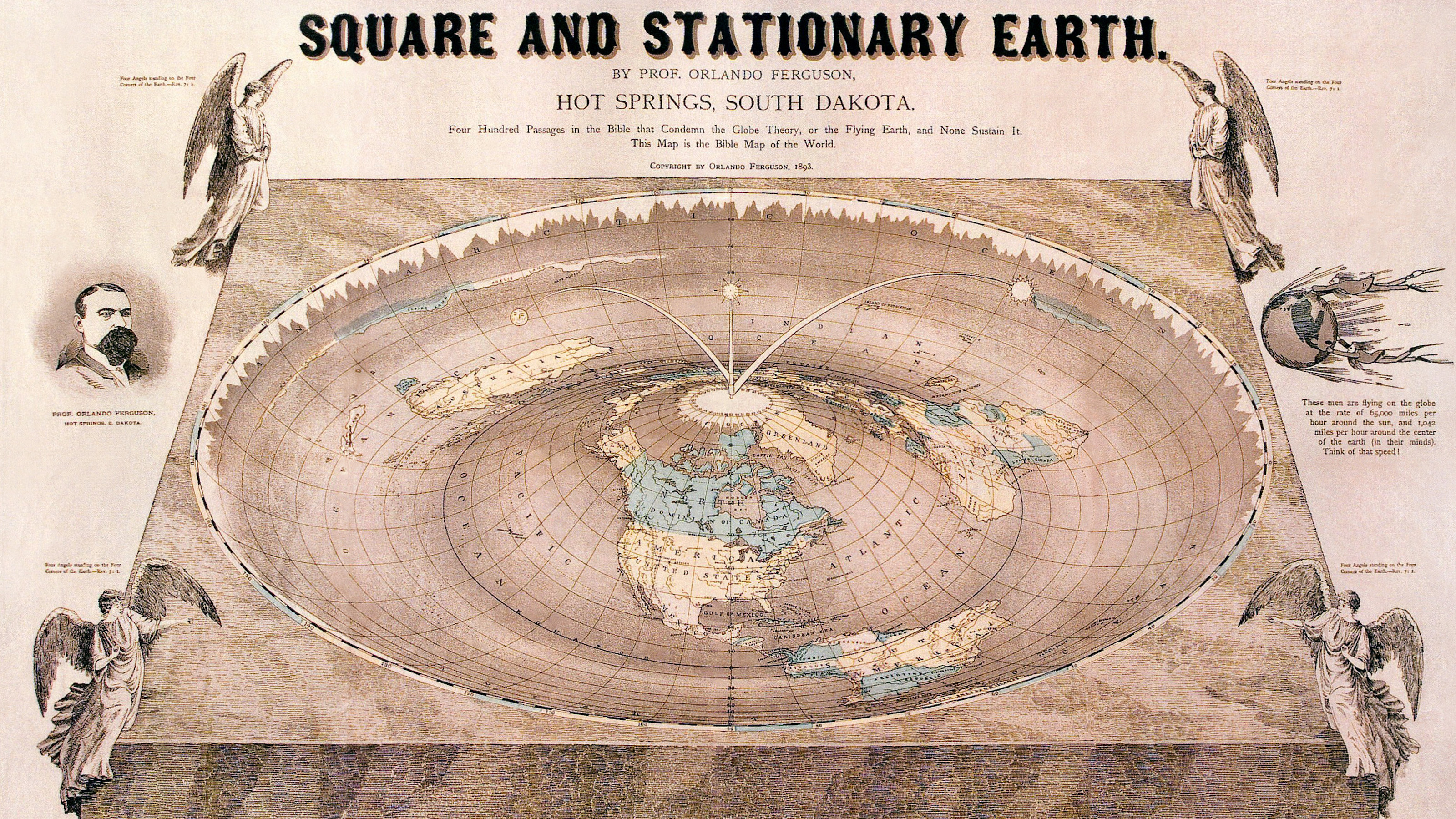 Tolkien's imaginative world encompassed a square and stationary earth.